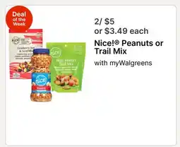 Walgreens Nice! Peanuts or Trail Mix offer