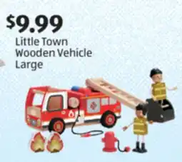 Aldi Little Town Wooden Vehicle Large offer