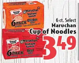 Eurofresh Market 6 ct. Select Maruchan Cup of Noodles offer