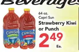 Eurofresh Market 64 oz. Capri Sun Strawberry Kiwi or Punch offer