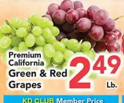 Eurofresh Market Premium California Green & Red Grapes offer