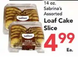 Eurofresh Market 14 oz. Sabrina's Assorted Loaf Cake Slice offer