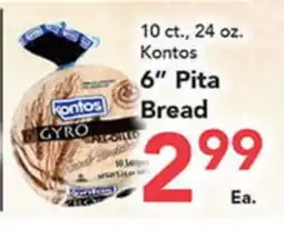 Eurofresh Market Kontos 6 Pita Bread offer