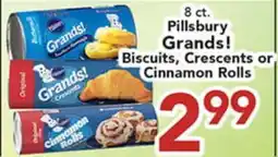 Eurofresh Market Pillsbury Grands! Biscuits, Crescents or Cinnamon Rolls offer