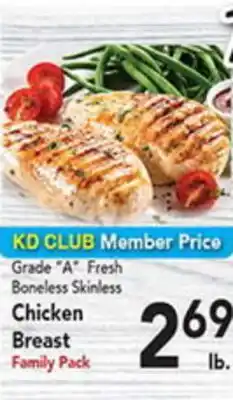 Eurofresh Market Grade A Fresh Boneless Skinless Chicken Breast offer