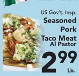 Eurofresh Market US Gov't. Insp. Seasoned Pork Taco Meat Al Pastor offer