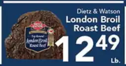 Eurofresh Market Dietz & Watson London Broil Roast Beef offer
