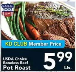 Eurofresh Market USDA Choice Boneless Beef Pot Roast offer