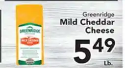 Eurofresh Market Greenridge Mild Cheddar Cheese offer