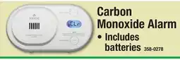 Menards Carbon Monoxide Alarm offer