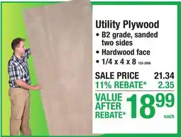 Menards Utility Plywood offer