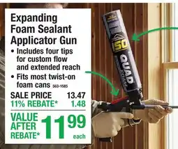 Menards Expanding Foam Sealant Applicator Gun offer