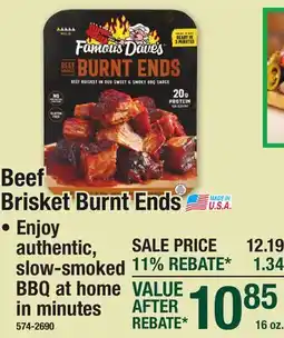 Menards Beef Brisket Burnt Ends offer