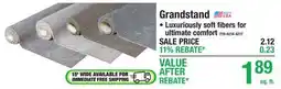 Menards Grandstand Carpet offer
