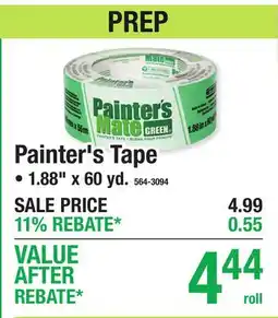 Menards Painter's Tape offer