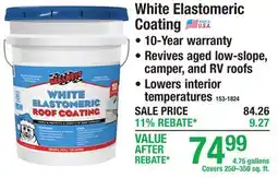 Menards White Elastomeric Coating offer