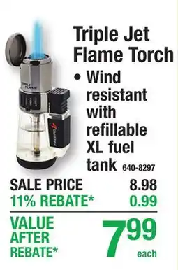 Menards Triple Jet Flame Torch LIGHTER offer