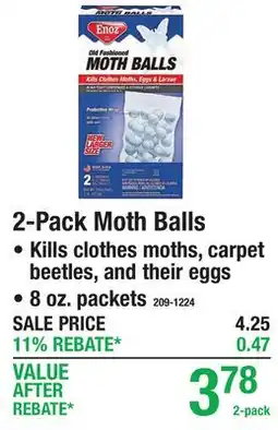 Menards 2-Pack Moth Balls offer