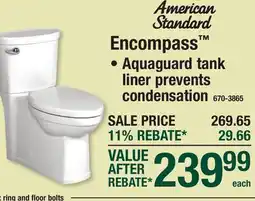 Menards American Standard Encompass offer