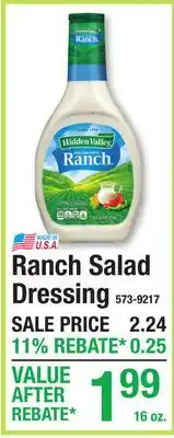 Menards Ranch Salad Dressing offer