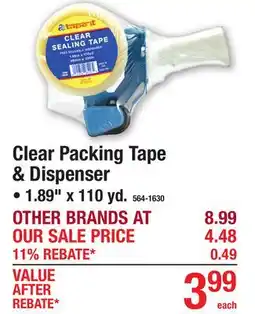 Menards Clear Packing Tape & Dispenser offer
