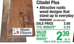 Menards Citadel Plus offer
