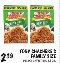 Foodarama Tony Chachere's family size offer