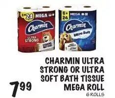 Foodarama Charmin ultra strong or ultra soft bath tissue mega roll offer