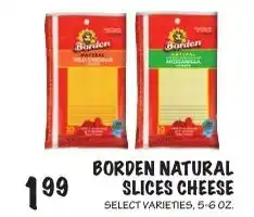 Foodarama Borden natural slices cheese offer