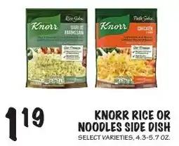 Foodarama Knorr rice or noodles side dish offer