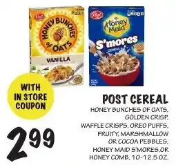 Foodarama Post cereal offer