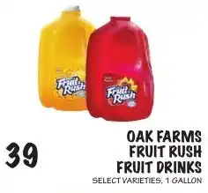Foodarama Oak Farms fruit rush fruit drinks offer