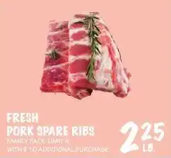 Foodarama Fresh pork spare ribs offer