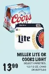Foodarama Miller Lite or Coors Light offer