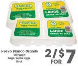 Arteagas Food Center Olivera Lager White Eggs offer