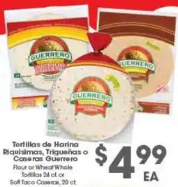 Arteagas Food Center Guerrero tortillas de harina riquisimas, triguernas o caseras offer