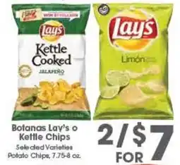 Arteagas Food Center Botanas Lay's o Kettle Chips offer