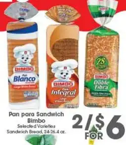 Arteagas Food Center Bimbo Sandwich Bread offer