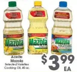 Arteagas Food Center Mazola vegetable oil offer