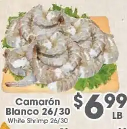Arteagas Food Center White Shrimp 26/30 offer