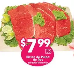 Arteagas Food Center Beef Bolton Round Steak offer