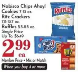 Pavilions Nabisco Chips Ahoy! Ritz Crackers Ruffles offer