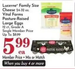 Pavilions Lucerne family size cheese offer