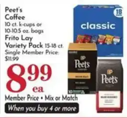 Pavilions Peet's Coffee offer