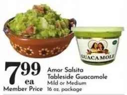 Pavilions Amor Salsita Tableside Guacamole offer