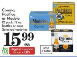 Pavilions Corona Pacifico or Modelo offer