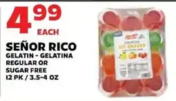 Sedano's Señor rico gelatin offer