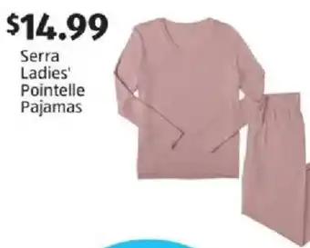 Serra ladies' pointelle pajamas