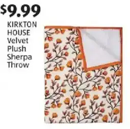 Aldi Kirkton House Velvet Plush Sherpa Throw offer