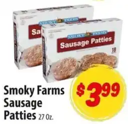 Food Giant Smoky Farms Sausage Patties offer